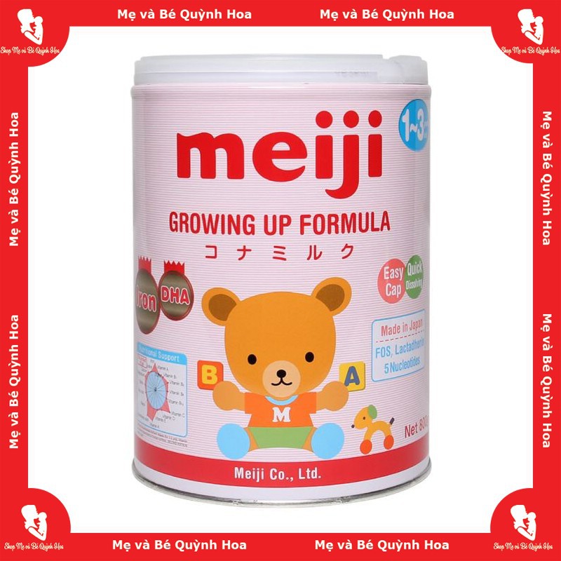 Sữa bột Meiji Growing Up Formula số 1-3, 800g_Mát lành bổ dưỡng - [HÀNG CHÍNH HÃNG - CÓ TEM PHỤ TIẾNG VIỆT]