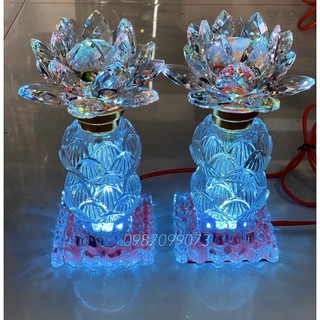ĐÈN PHA LÊ HOA SEN (MỘT CẶP)