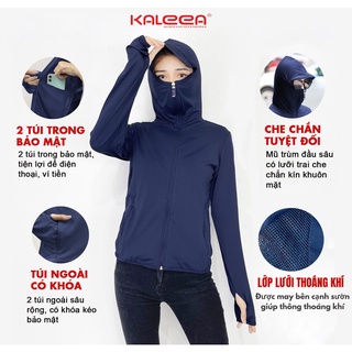 Áo Khoác Chống Nắng 2 Lớp Dáng Ngắn Nữ Chất Mềm - Kaleea A2