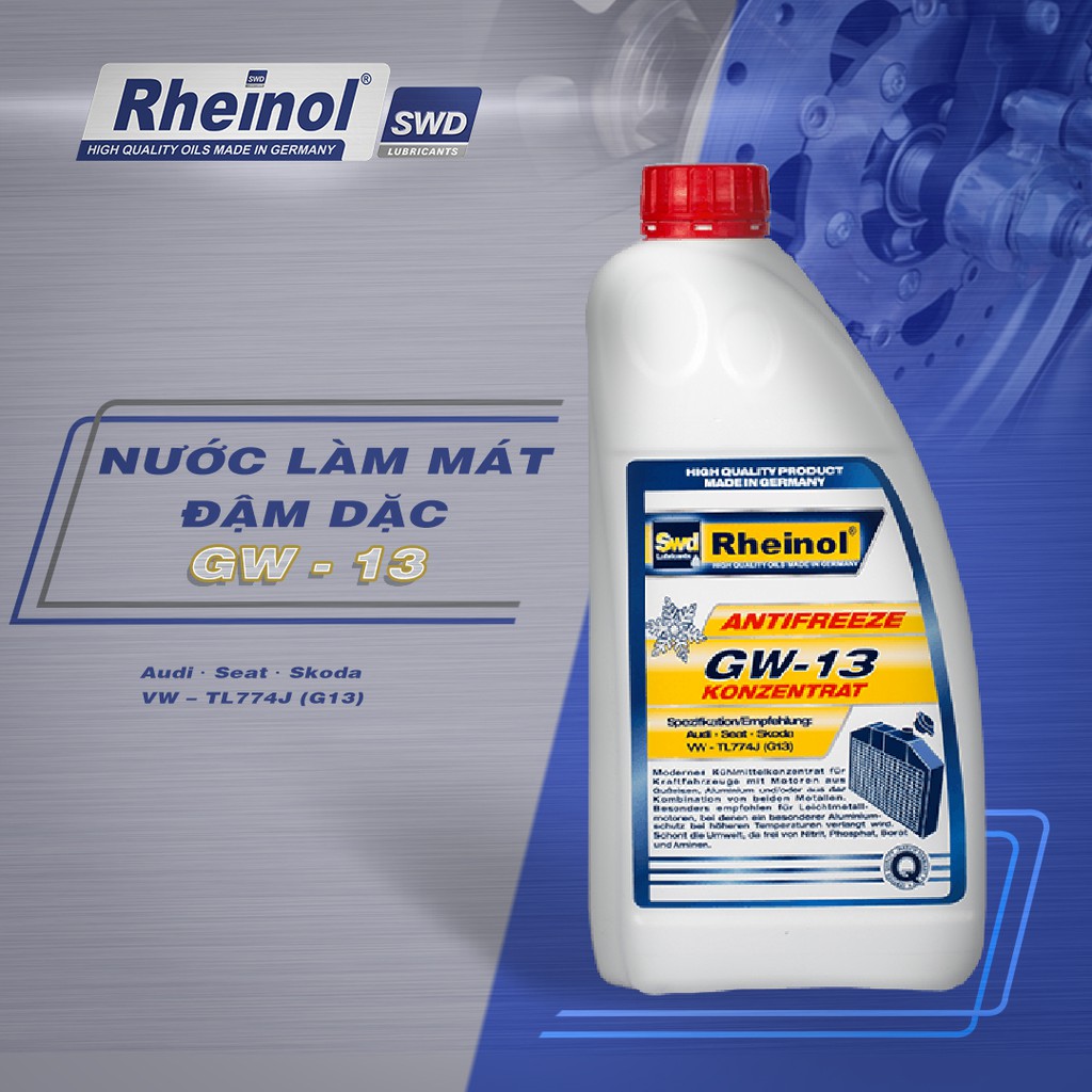 Nước làm mát Rheinol GW13 đậm đặc - Hàng nhập khẩu cao cấp Đức 1.5L