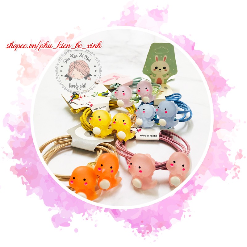 Dây Buộc Tóc Hình Thú💖FREESHIP💖Giảm 2K khi nhập [PHUKIENX2] Dây Buộc Tóc Nữ Hình Khủng Long Siêu Siê