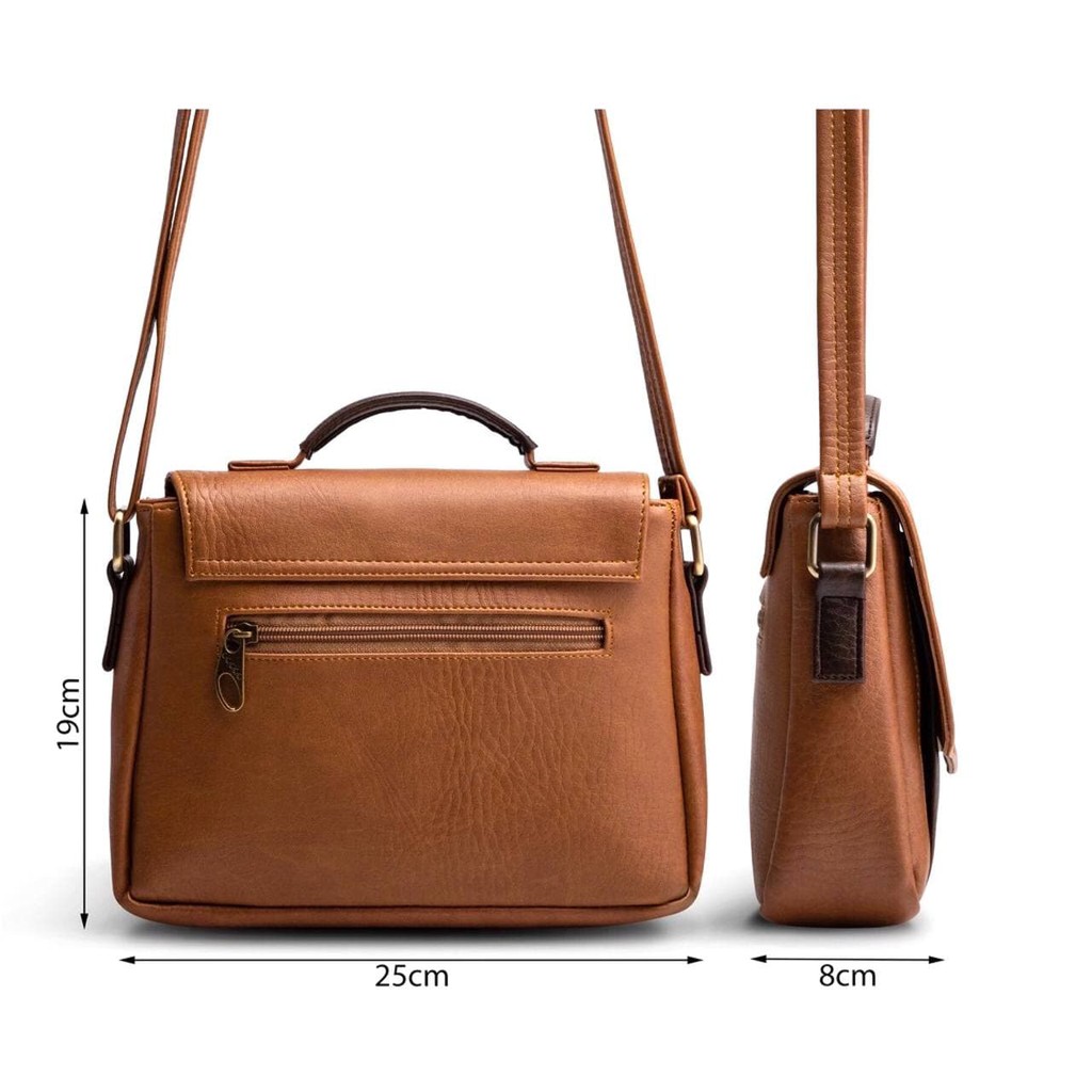 Túi Xách Da Đeo Chéo Hình Hộp Chữ Nhật