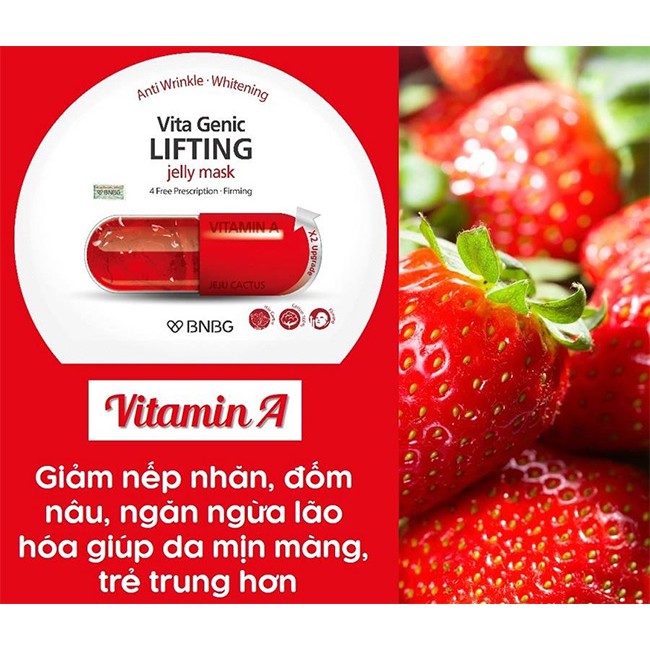 Mặt nạ Vita Genic LIFTING VITAMIN A (đỏ)