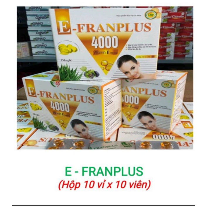 E-franplus 4000 vitamin E chống oxy hoá, lão hoá da