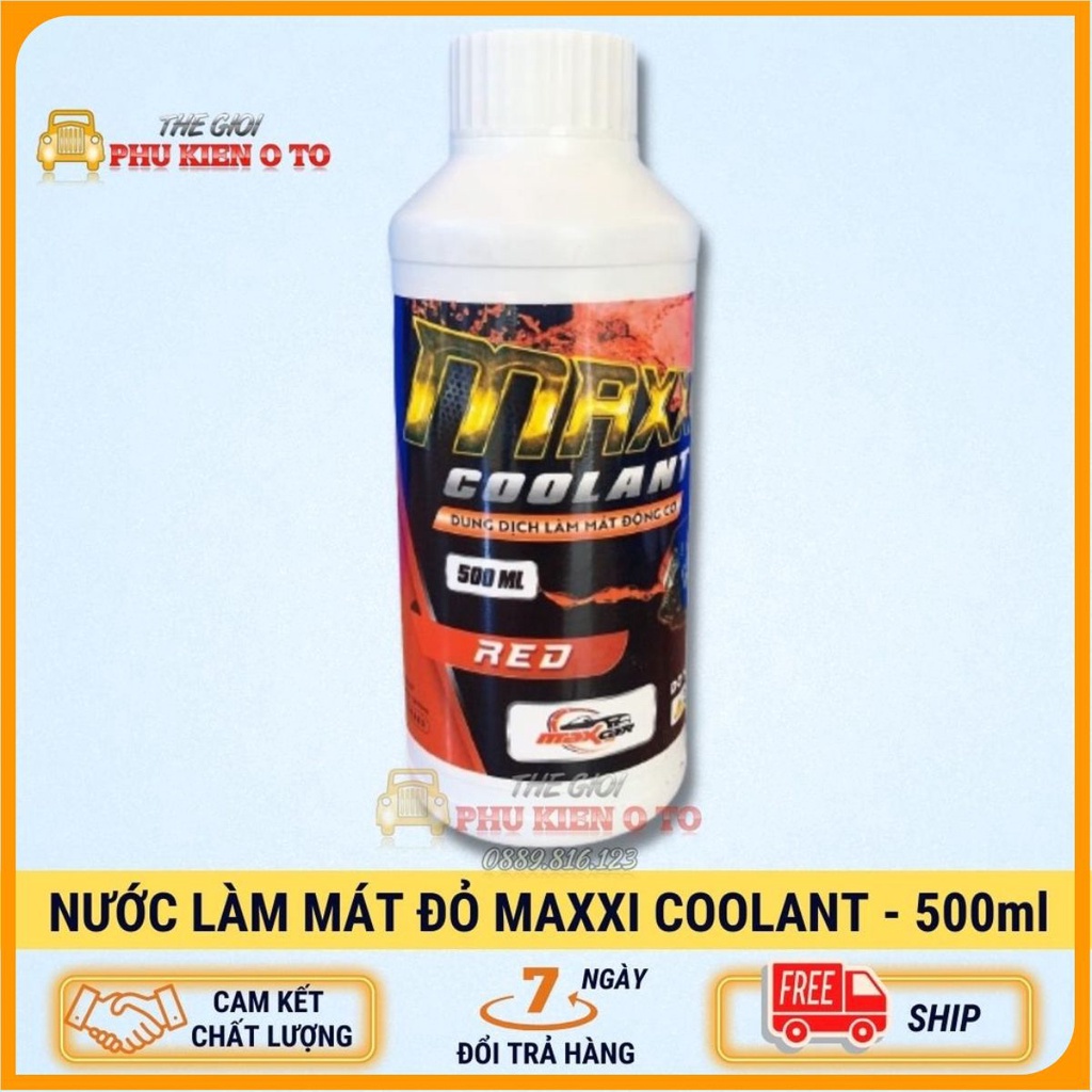 Dung dịch nước làm mát Maxxi Coolant 500ml bảo vệ cho tất cả các động cơ xăng và dầu