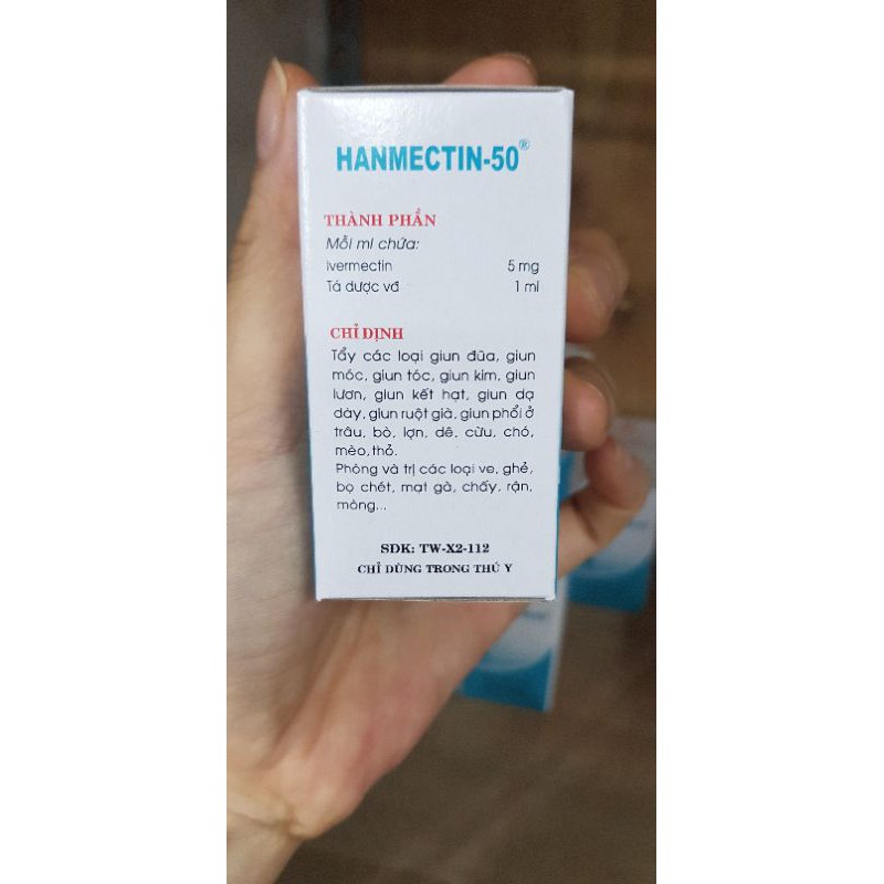 1 lọ hanmectin 50 20ml hanvet