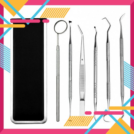 BỘ DỤNG CỤ 6 MÓN - 7 MÓN INOX LÀM SẠCH RĂNG MIỆNG