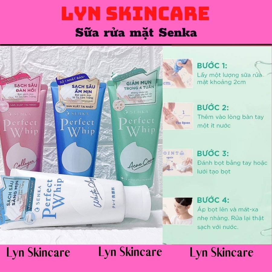 Sữa rửa mặt Shiseido Senka Perfect Whip 120g