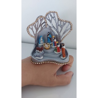 182. Bộ Noel gốm sứ tí hon 1cm(chỉ có tượng không kèm cái đựng tượng)