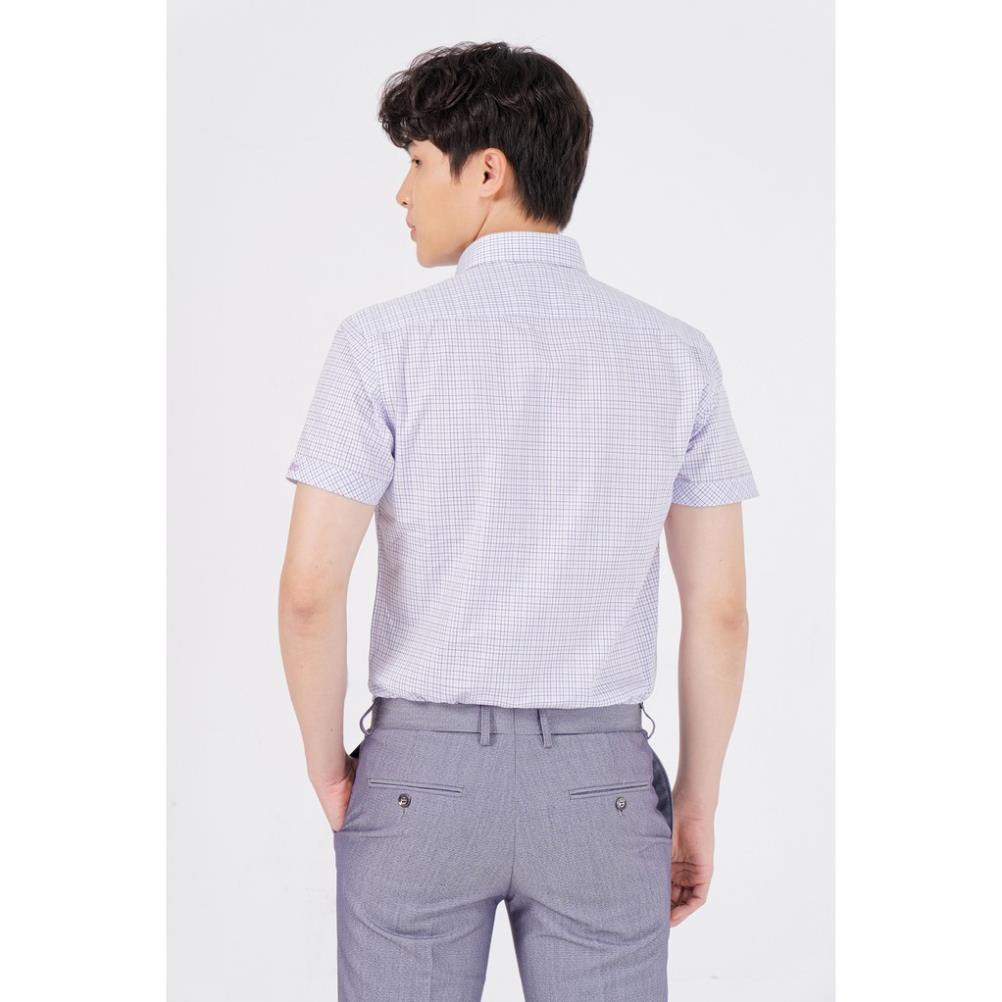Áo Sơ Mi Nam Ngắn Tay Lịch Lãm, Sang Trọng BLENTINO BCV10 - Form Dáng Regular Fit Free Size 50k-80kg