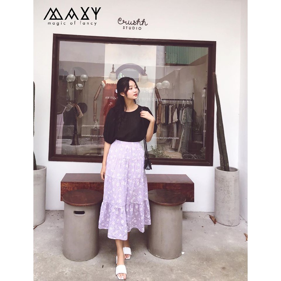 Chân váy dáng dài xoè tầng ruffer skirt Maxy Workshop | BigBuy360 - bigbuy360.vn