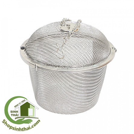 Dụng cụ lọc trà, thảo dược, gia vị hầm, hình quả cầu inox 4,6cm