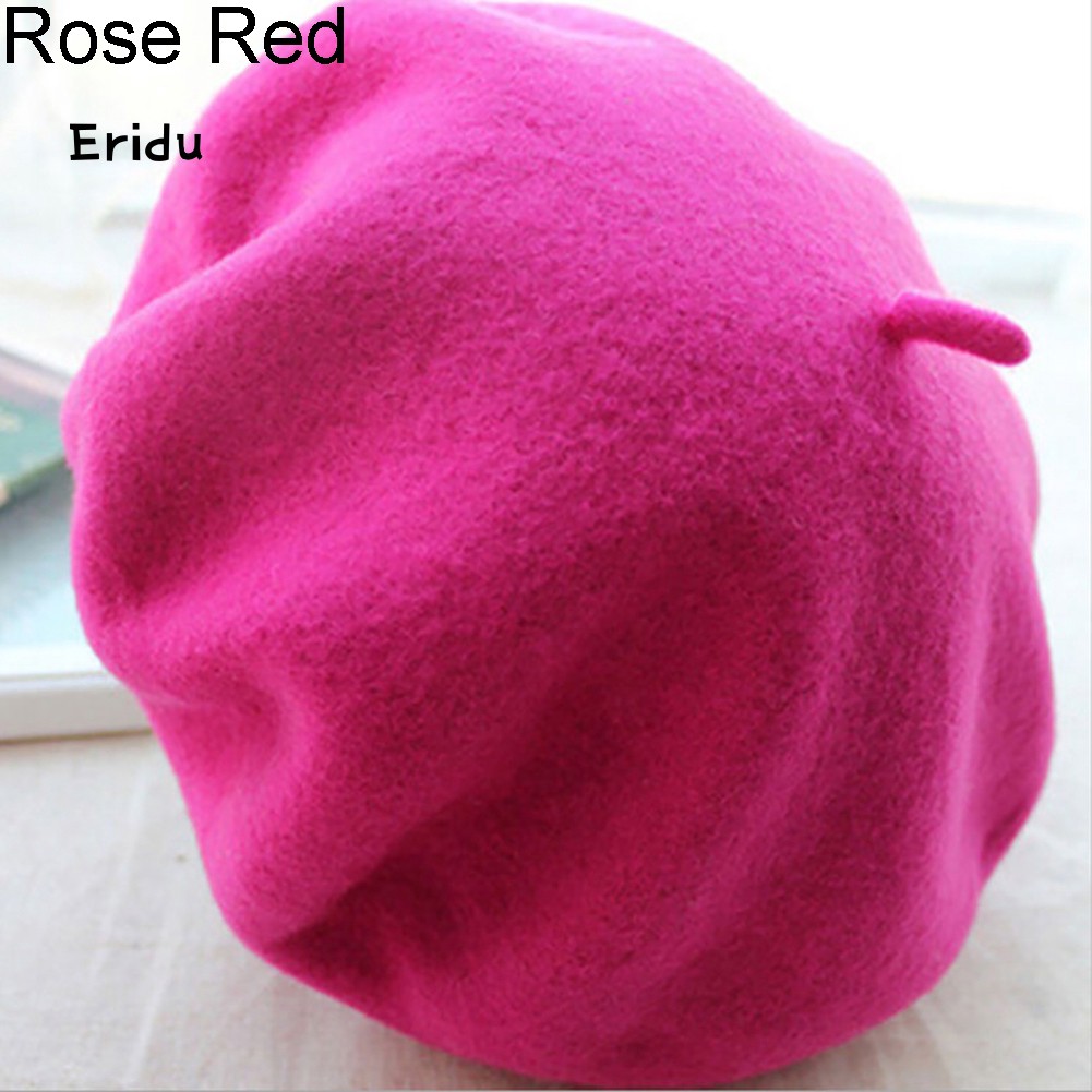 Mũ Beret Màu Sắc Đơn Giản Thời Trang Cho Nữ