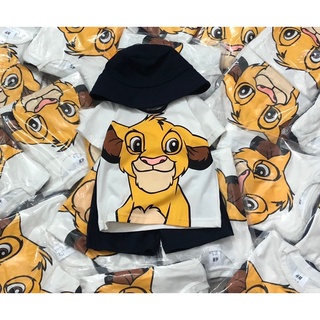 Set bộ kèm mũ lionking Hm cho bé trai
