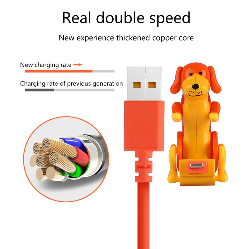 Dây Cáp Sạc / Truyền Dữ Liệu usb 8-pin Thiết Kế Hình Chú Chó Đốm 8 Chân Tiện Dụng