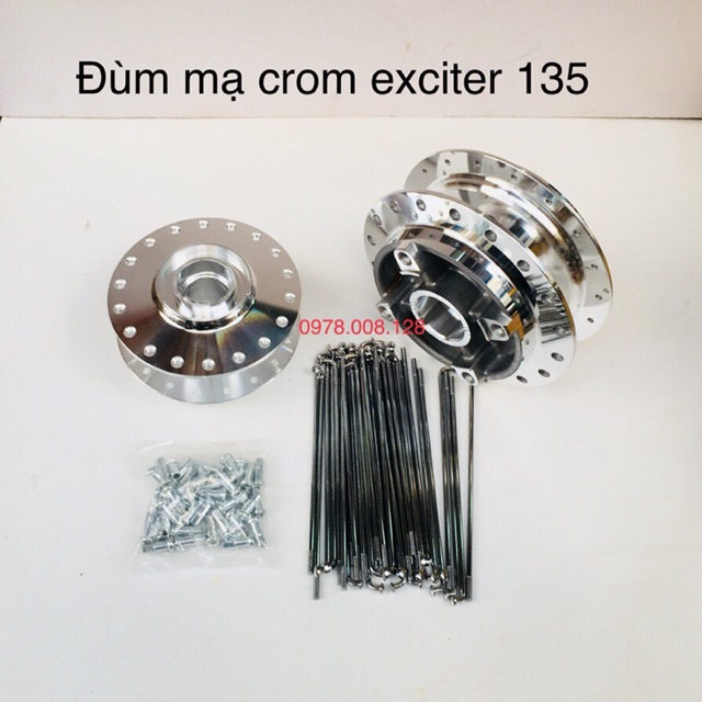 đùm mạ crom exciter 135 có căm