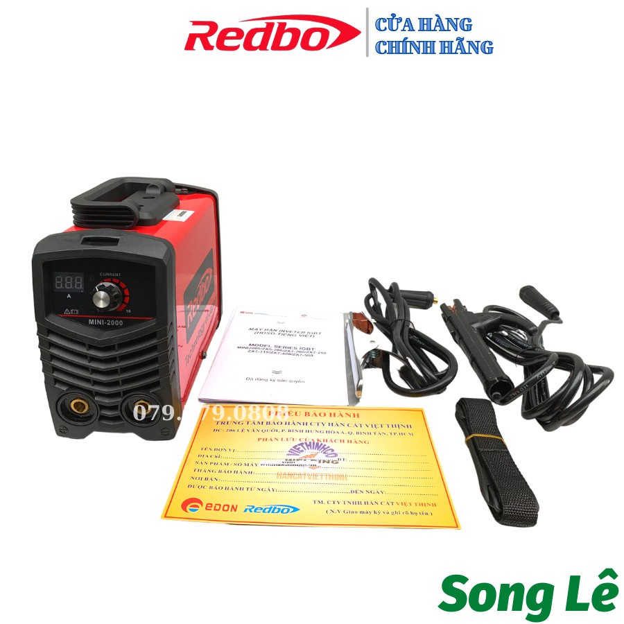 Máy Hàn Que Điện Tử INVENTER REDBO MINI - 2000 (Đỏ) ( gia đình, thợ lưu động,..)