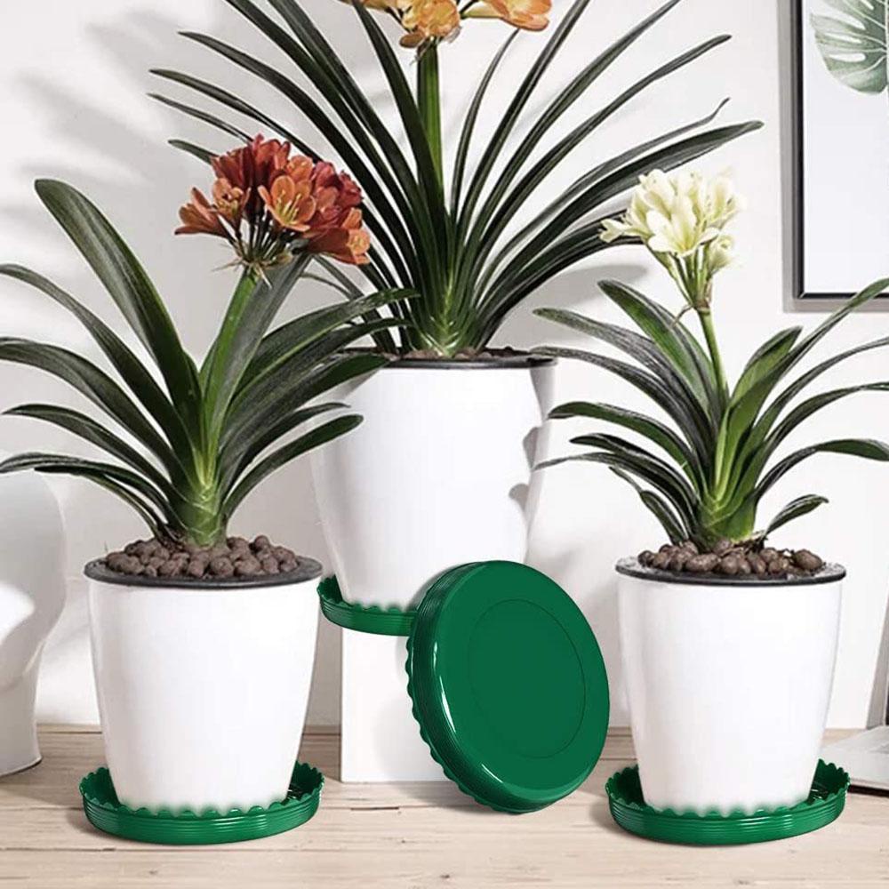 ZAIJIE24 Set 3 Khay Nhựa Tròn Đựng Đĩa / Nước Chấm Siêu Bền Tiện Dụng Cho Sân Vườn