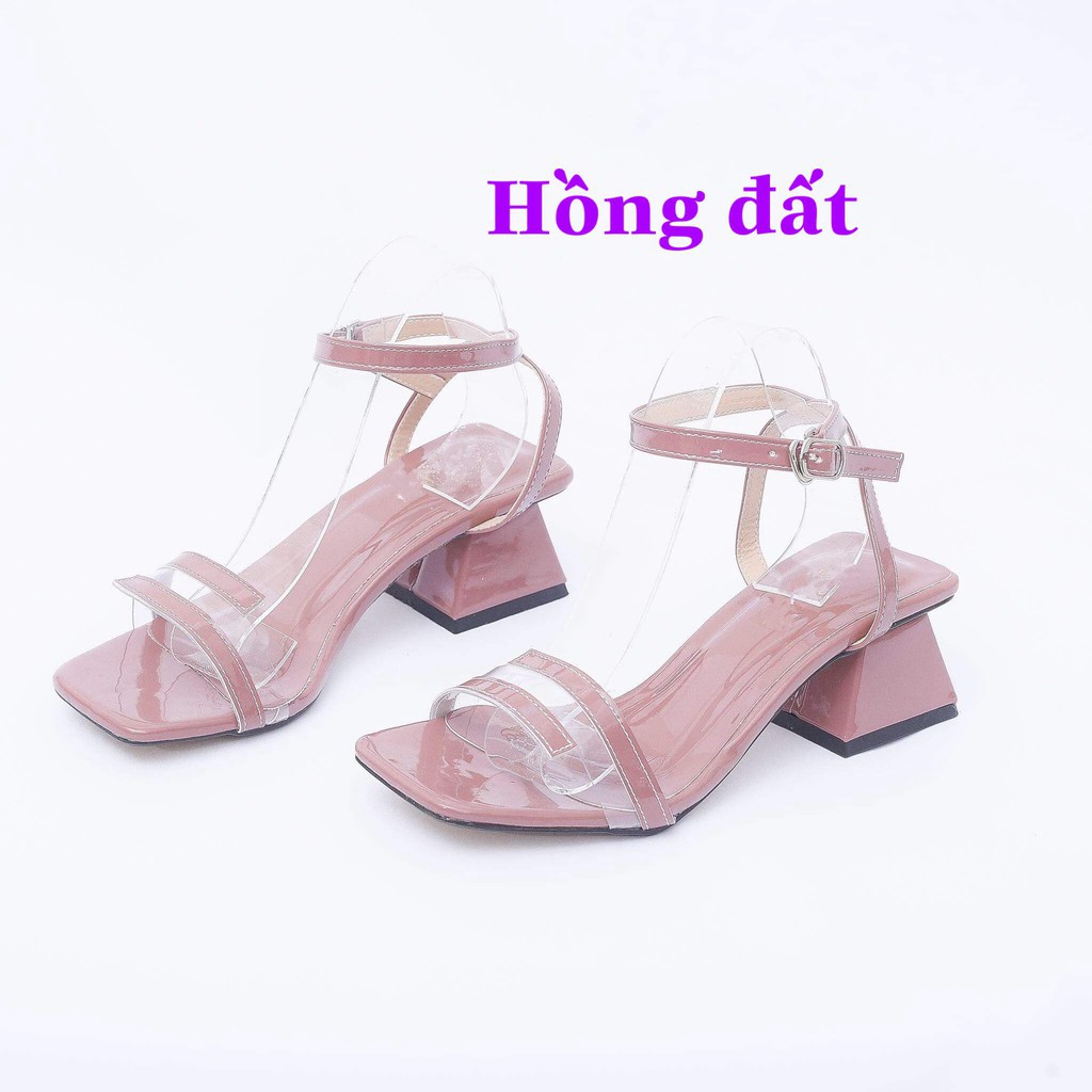 [ Bản Mới Nhất] Sandal giày cao gót đế vuông dáng hàn quốc cao 5cm - mã 751