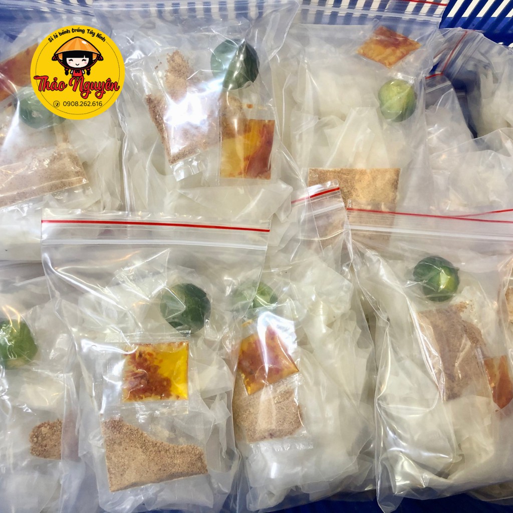 Bánh tráng phơi sương muối nhuyễn sa tế, ăn vặt ngon