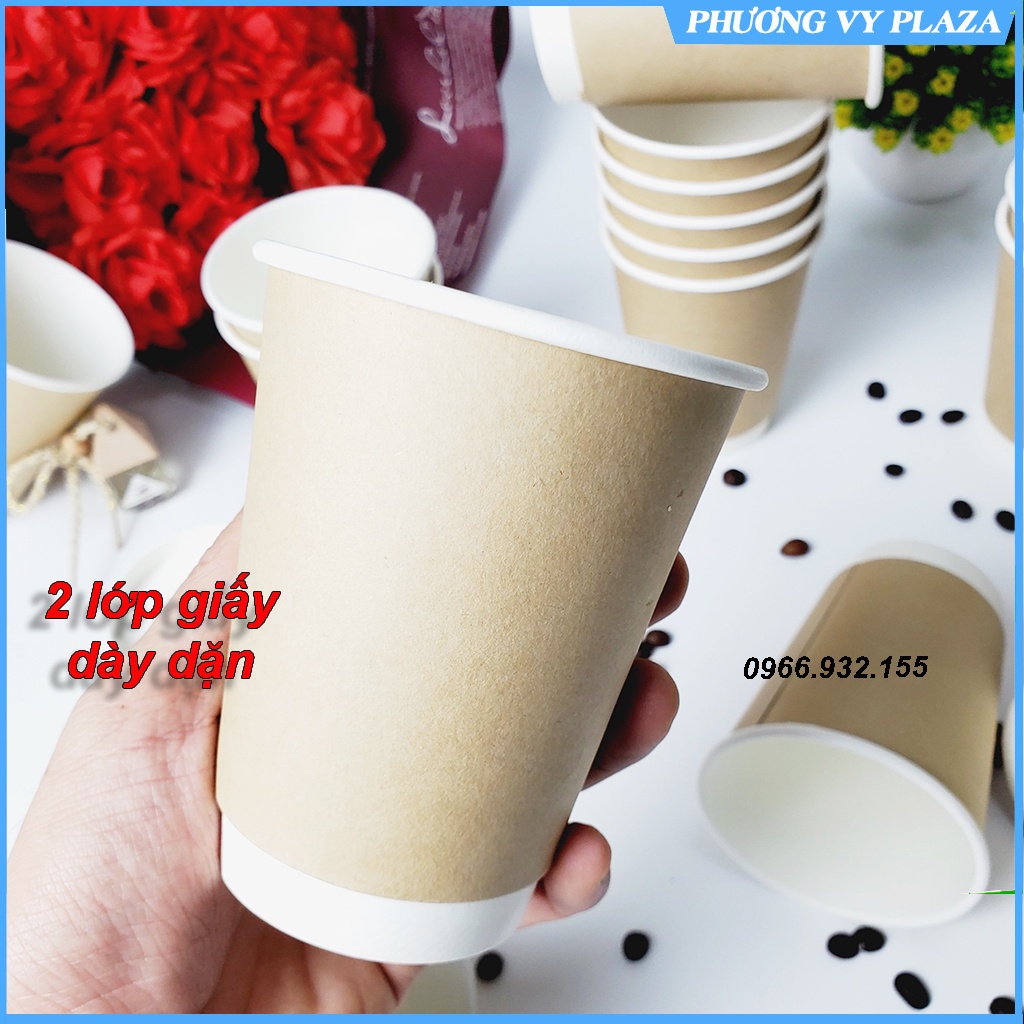 50 chiếc cốc giấy 2 lớp hàn quốc siêu đẹp