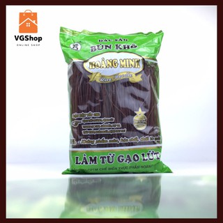 Bún gạo lứt Hoàng Minh 500gr, bún khô gạo lứt,