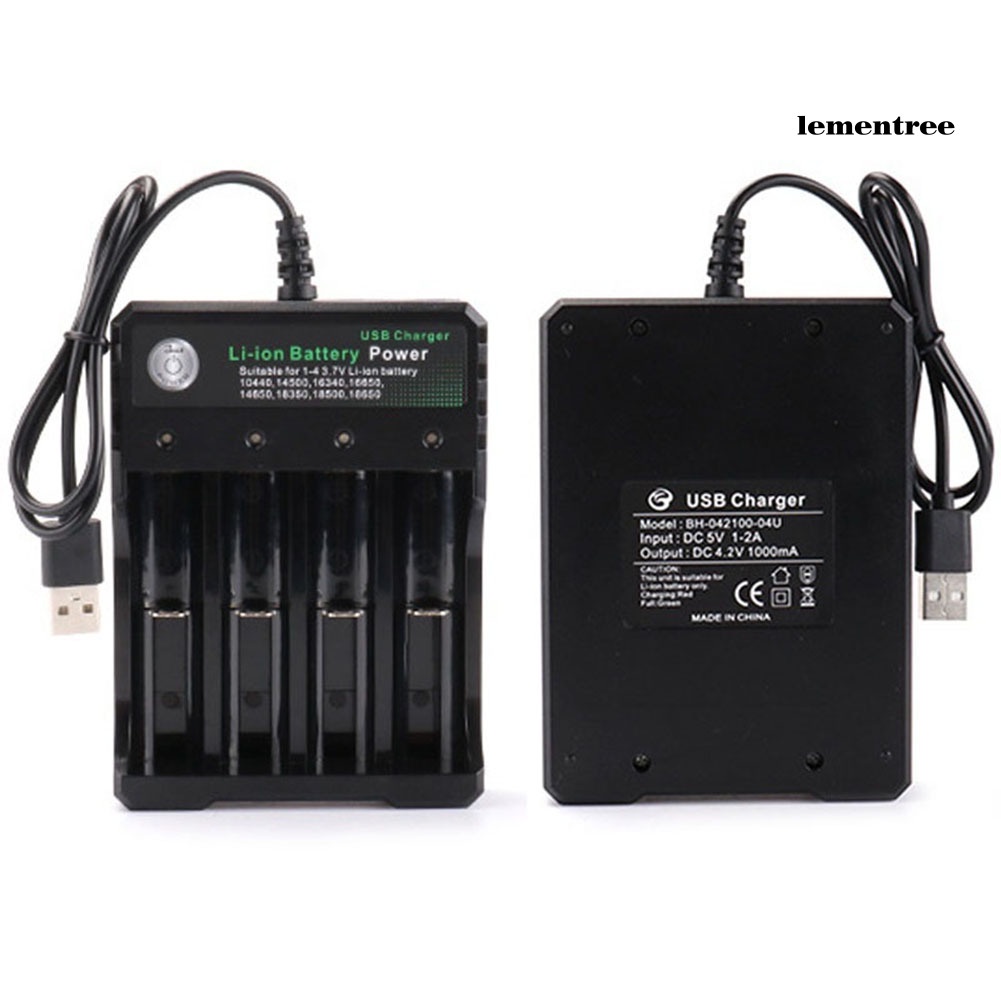 Bộ SạC Pin Li-ion Thông Minh Cho 18650 18500 16340 14500