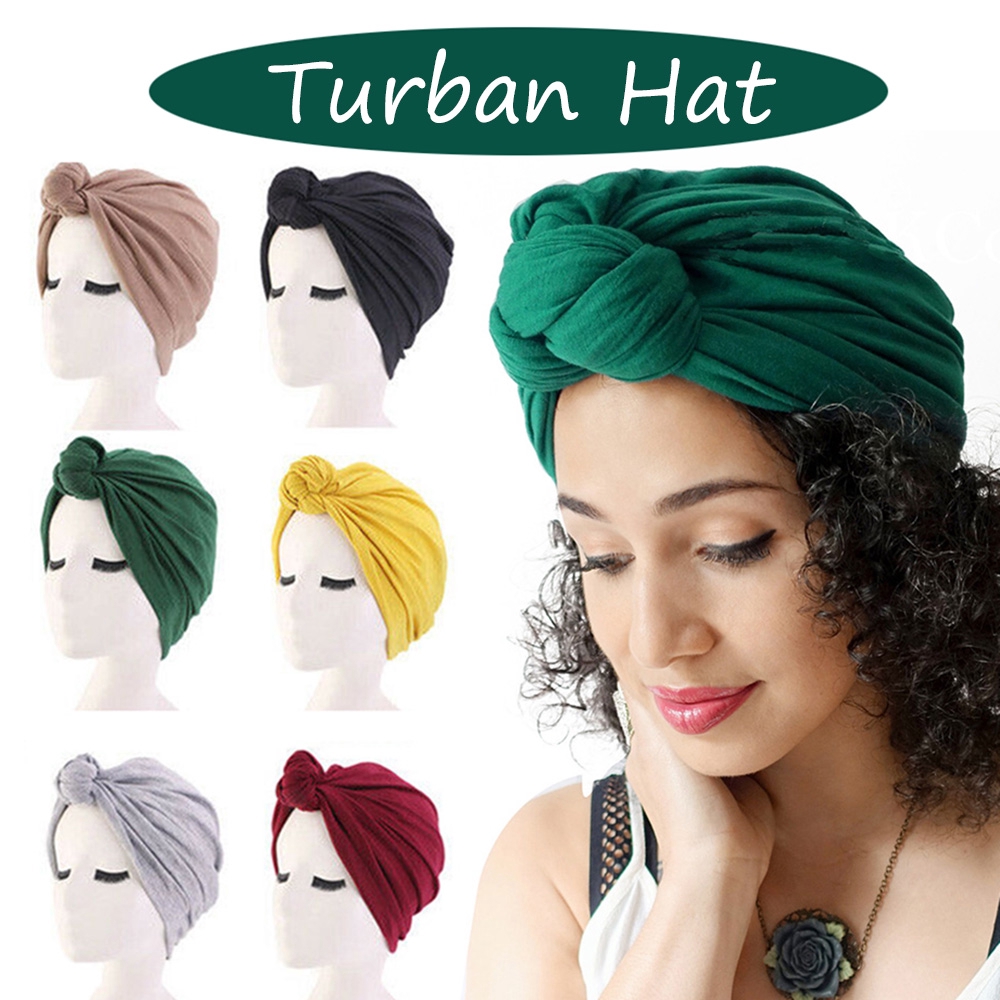 Mũ Turban Thắt Nút Phong Cách Châu Phi Cho Nữ