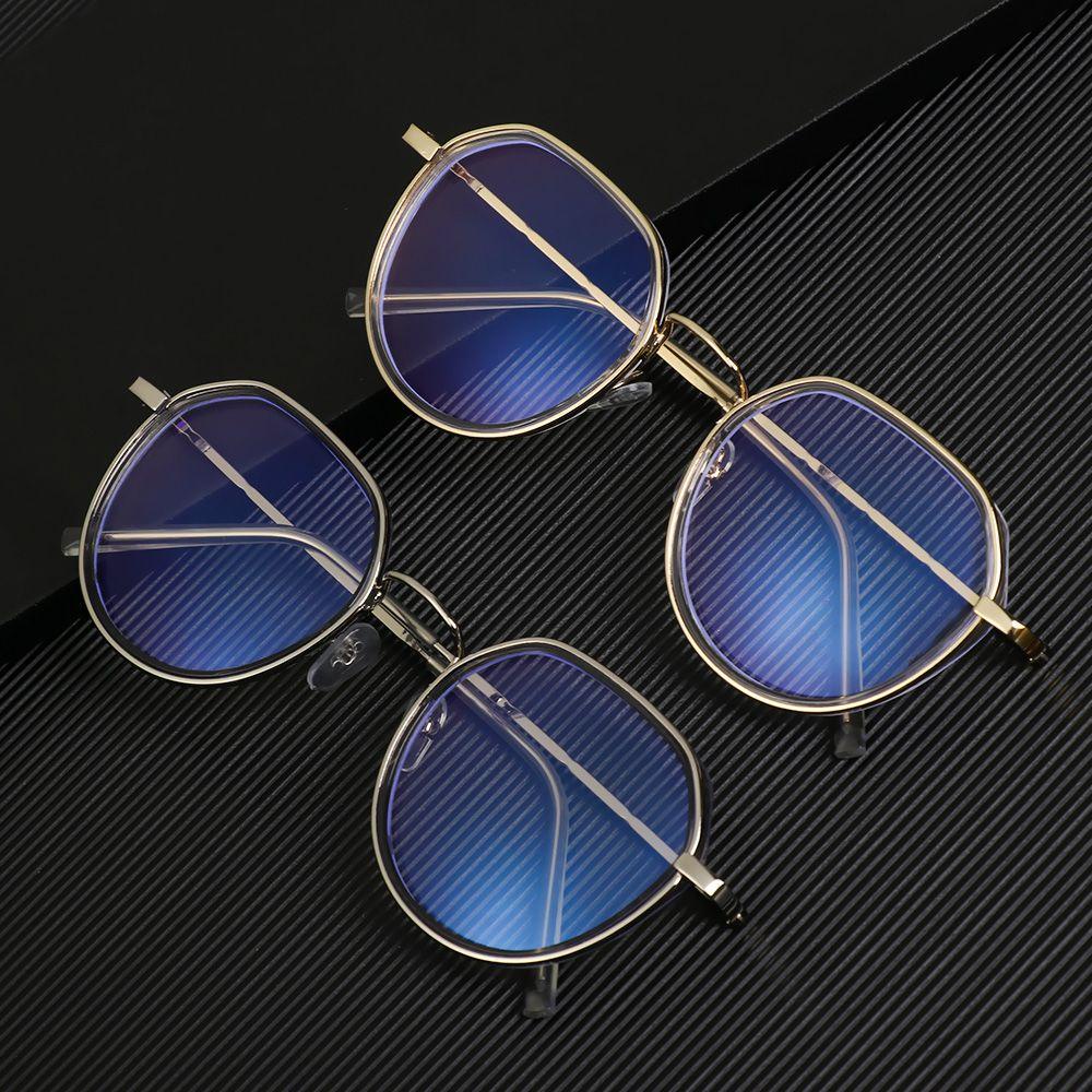 Mắt Kính Gọng Tròn Chống Bức Xạ Phong Cách Cổ Điển Unisex Ket1