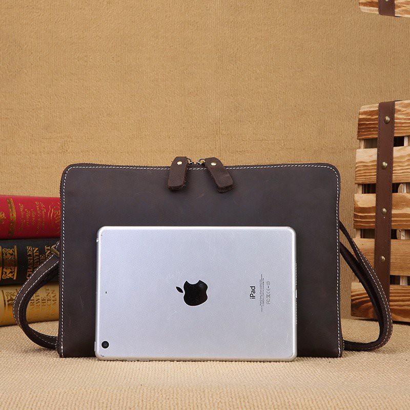 CLUTCH CẦM TAY KIÊM TÚI ĐEO CHÉO NAM DA BÒ SÁP CAO CẤP - 1022836