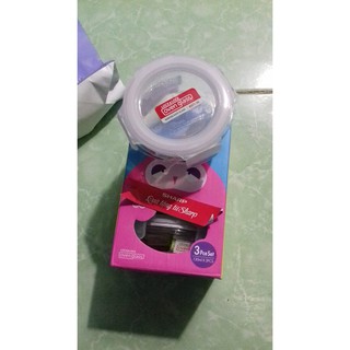 Bộ 3 hộp thủy tinh ăn dặm lock&lock