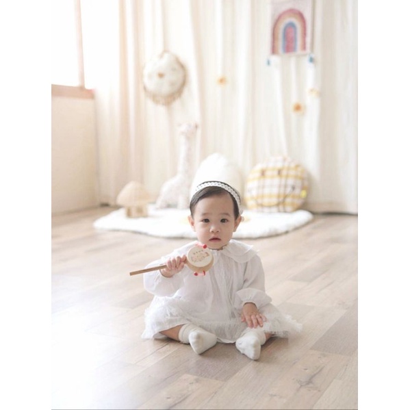 Váy ren công chúa phong cách Hàn Quốc cho bé gái sơ sinh