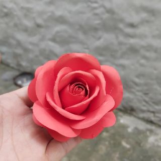 Đầu bông hoa hồng giấy mỹ thuật