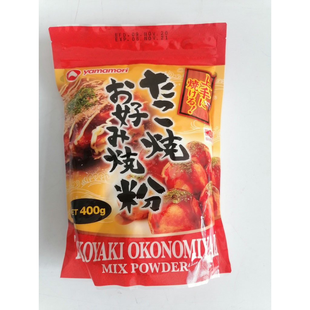 Bột làm bánh Takoyaki YAMAMORI Okonomiyaki Mix Powder 400g