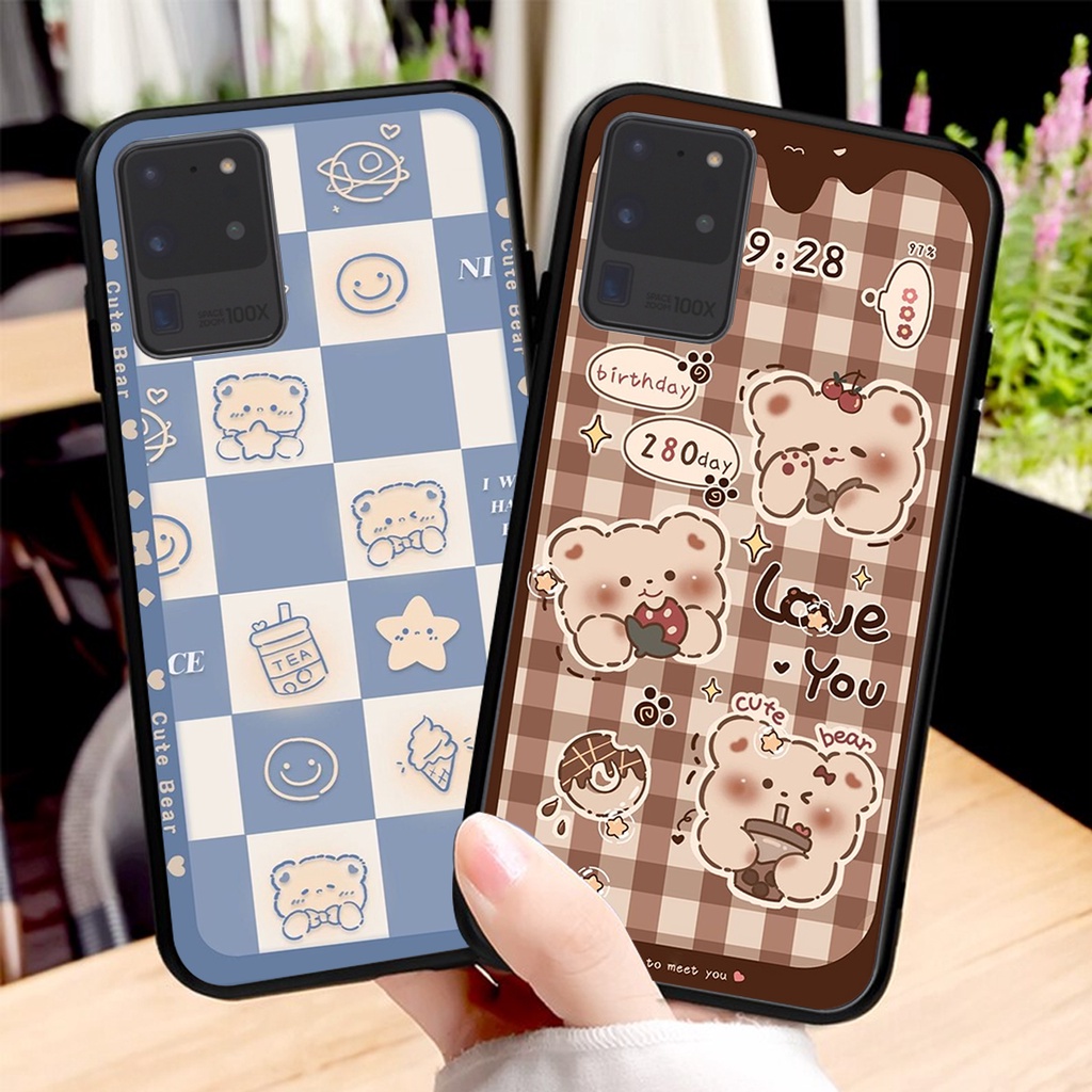Ốp lưng Samsung S20 / S20 PLUS / S20 ULTRA in hình 3D GẤU cute be@r, soda, happy day cực hot ,thời thượng