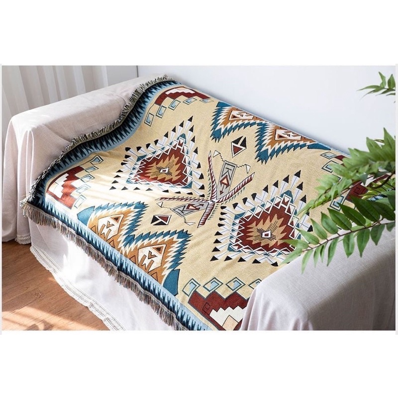 Thảm Thổ Cẩm, Khăn Phủ Ghế Sofa,Thảm Vintage