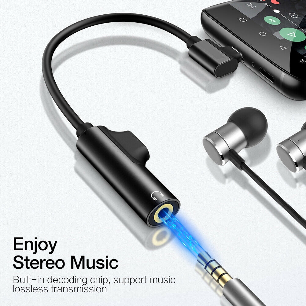 Cáp Sạc Chuyển Đổi 2 Trong 1 USB C Type-C Sang Jack Cắm 3.5mm AUX &amp; Type C