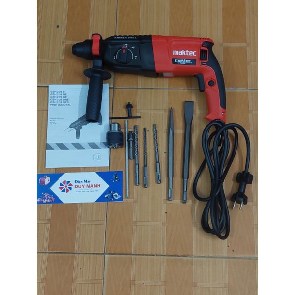 Máy khoan bê tông MATÊCH kèm phụ kiện