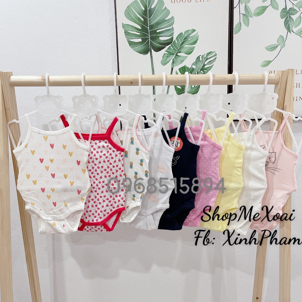 [Size 0-3M 3-5kg] BỘ BODY BA LỖ, HAI DÂY LINK 1, BODY CHIP CHO BÉ XUẤT XỊN