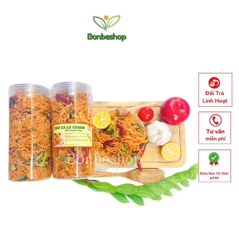 500gr Khô Gà Lá Chanh Loại 1 Cực Ngon, Cay Vừa, Chuẩn Vị