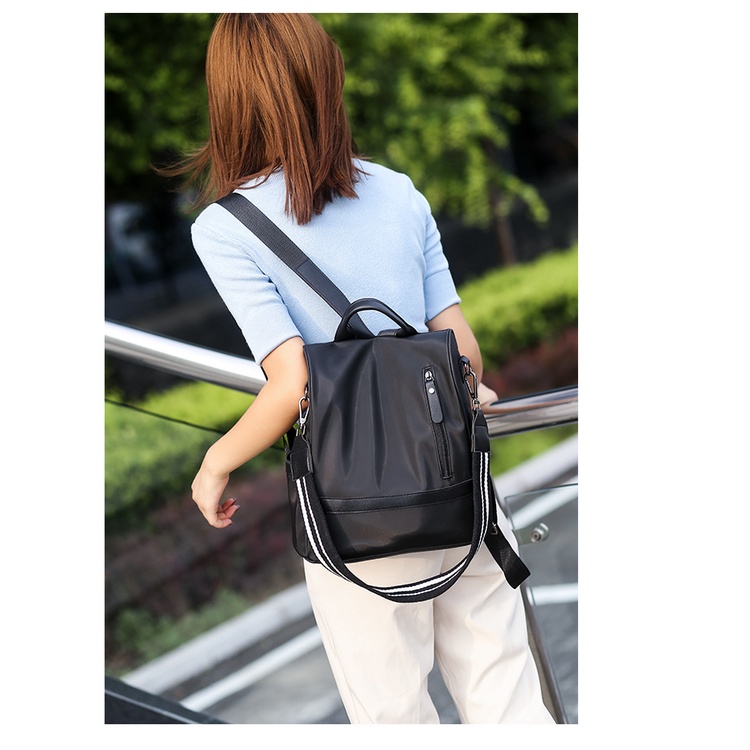 Balo Da PU Trơn Cao Cấp Có Sẵn Giao Ngay Kích thước:30*30*17cm Ba Lô Nữ Jess73