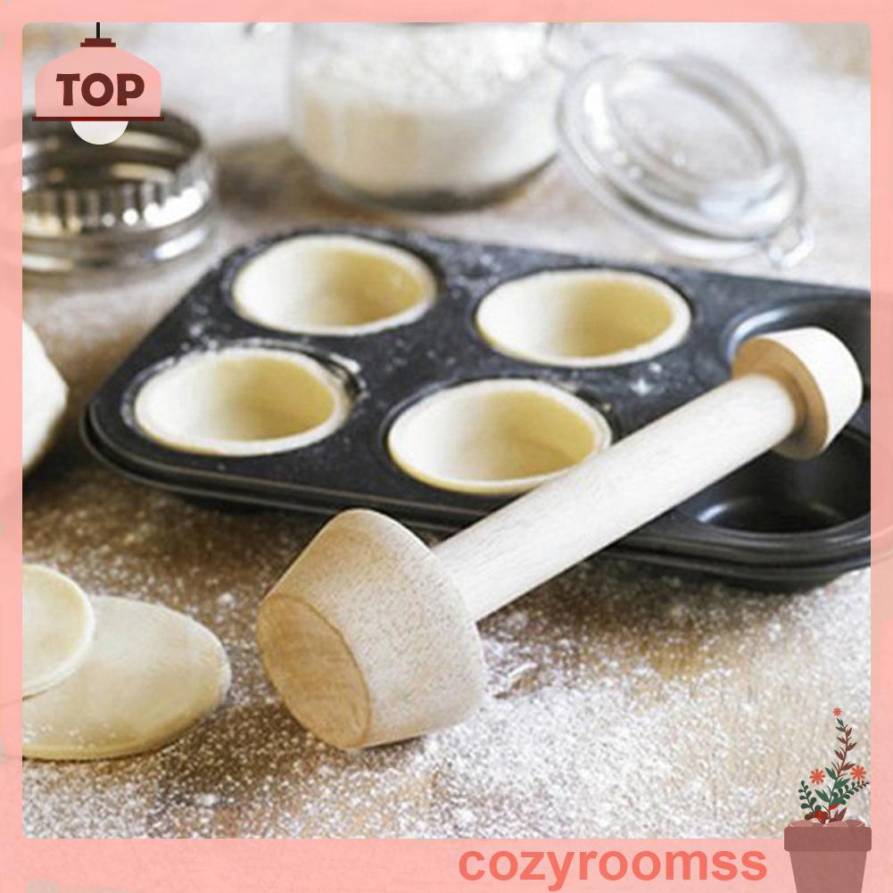 Khuôn Làm Bánh Tart Trứng Hai Mặt Bằng Gỗ Diy