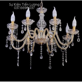 Đèn chùm sắt, nhựa trang trí phòng khách,  kiện đám cưới giá rẻ, hàng mới [SALE]