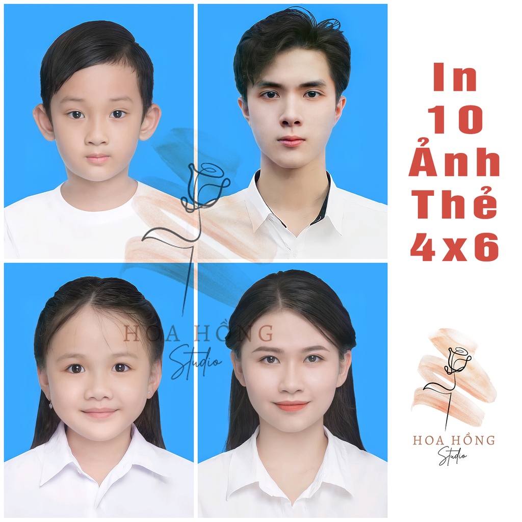 In ảnh thẻ 4x6 lấy liền tại tp Hồ Chí Minh, giao hàng toàn quốc - Hiệu Ảnh Hoa Hồng