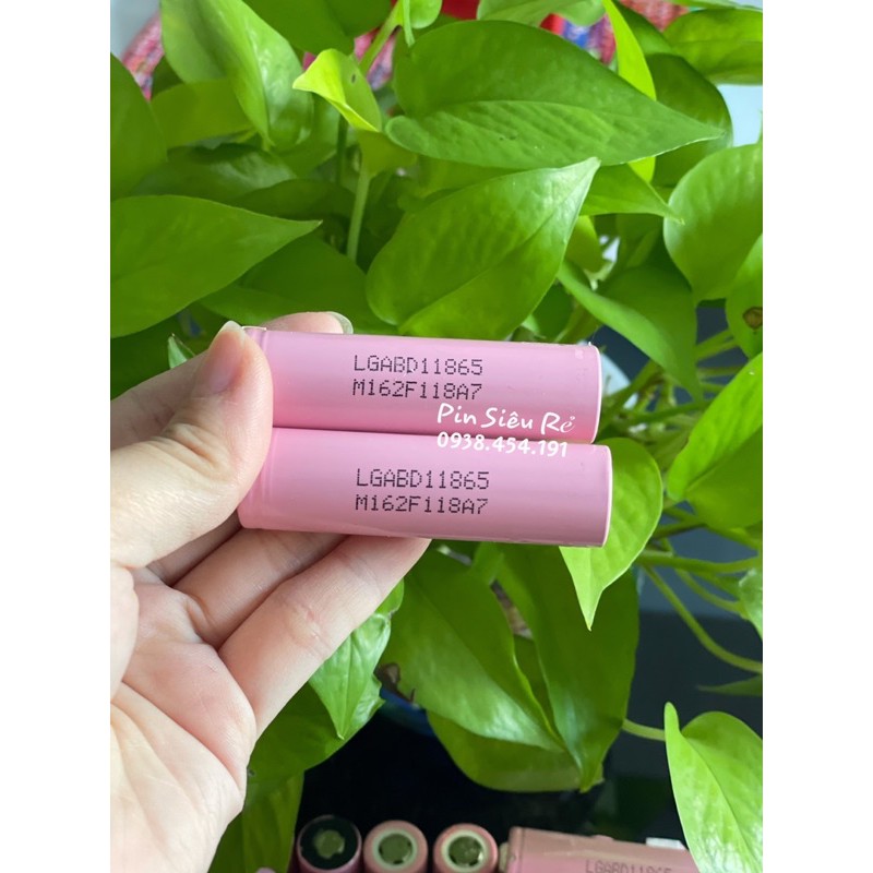 Pin Li-on 18650 LG Hồng cũ giá rẻ