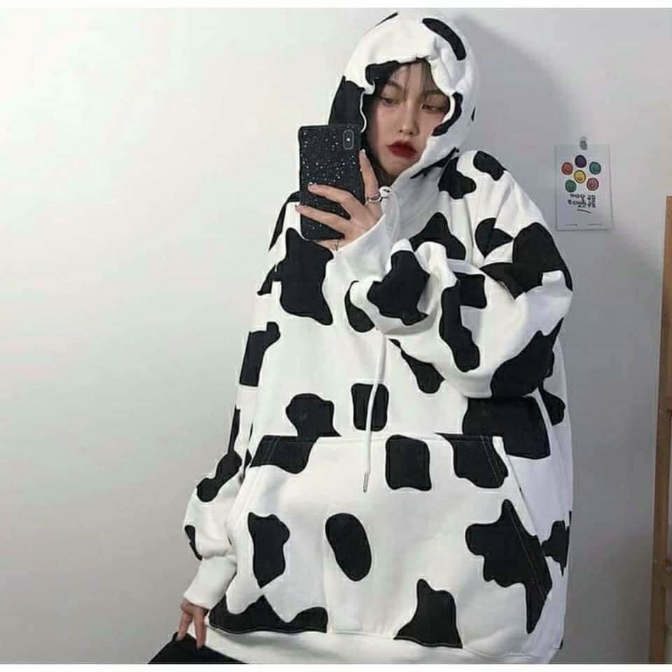 🐾🐄(FREESHIP)🐄❤ áO Khoác Hoodie Nam Nữ Unisex - Nỉ Bông in 3D Bò Sữa Dây Kéo/Chui bao Hot AzStore | BigBuy360 - bigbuy360.vn