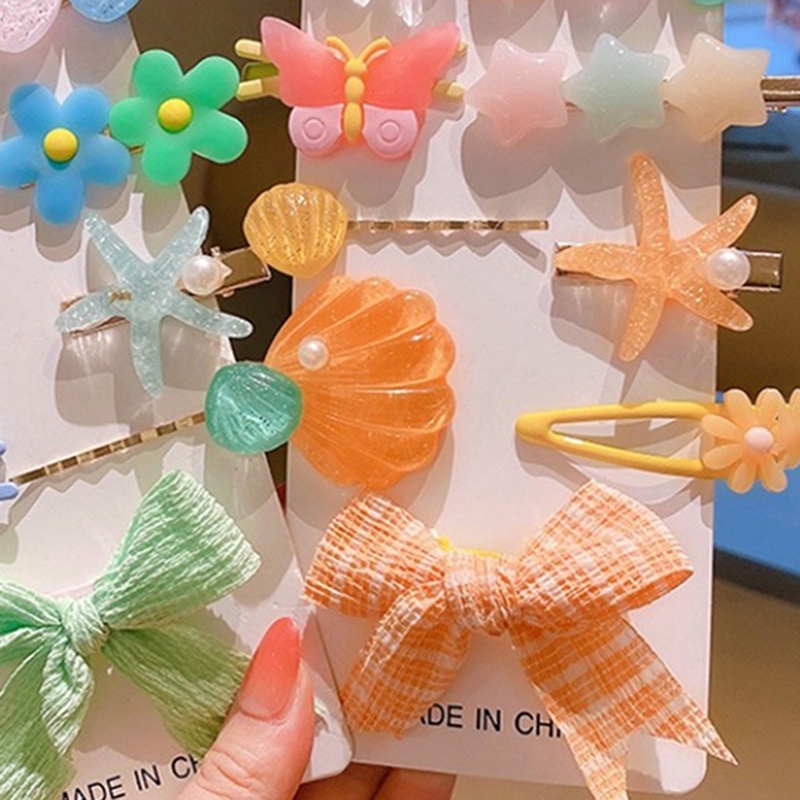 Bộ Kẹp Tóc Hình Vỏ Sò Đáng Yêu Cho Bé Gái