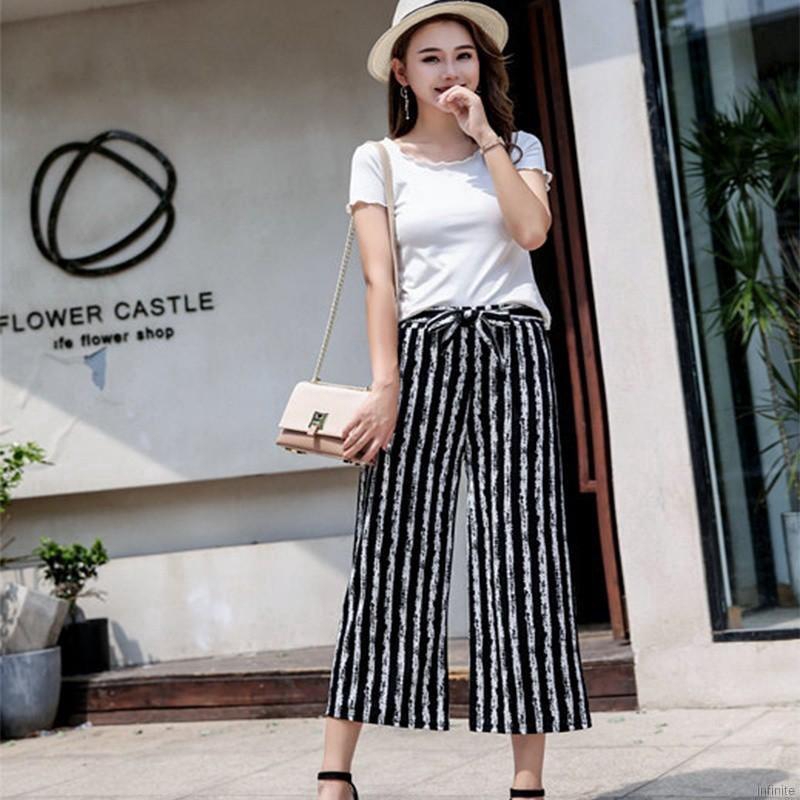 Quần dài ống rộng lưng thun thời trang nữ tính độc đáo | BigBuy360 - bigbuy360.vn