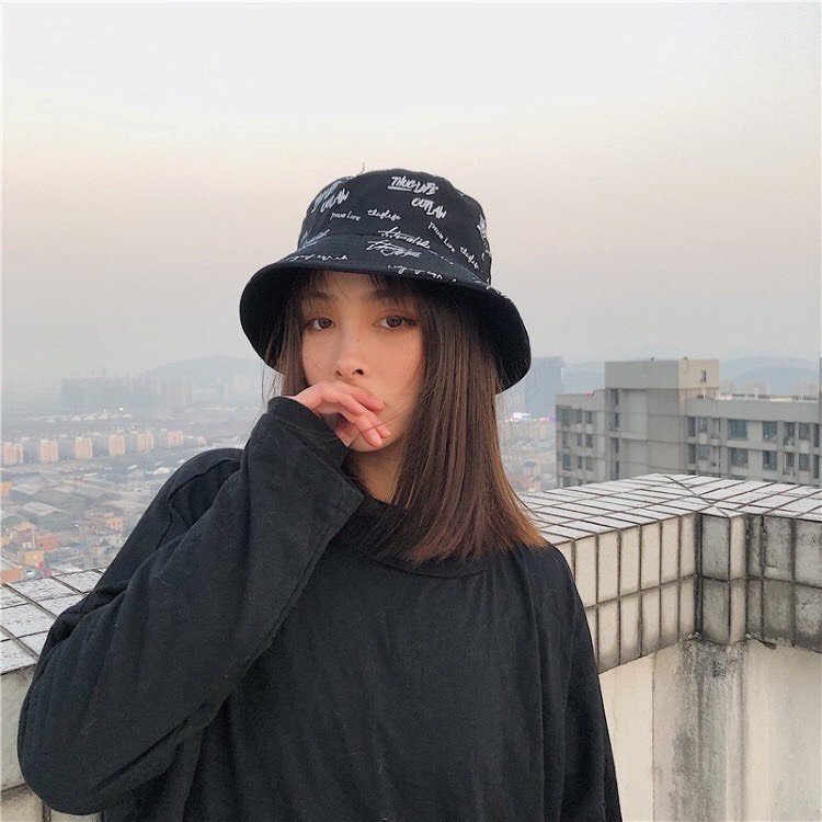 Nón bucket tròn GENZ THUGLIFE phong cách Ulzzang Unisex