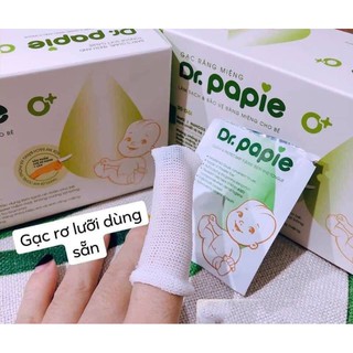 Gạc răng miệng Dr.Papie giúp vệ sinh răng miệng an toàn cho bé
